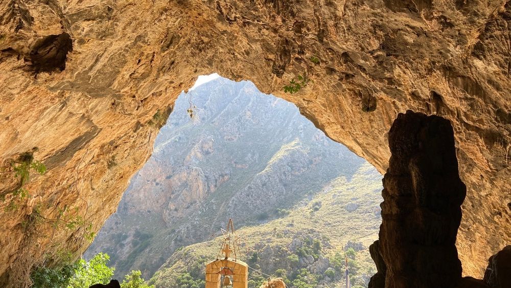 View in Agia Sofia Cave