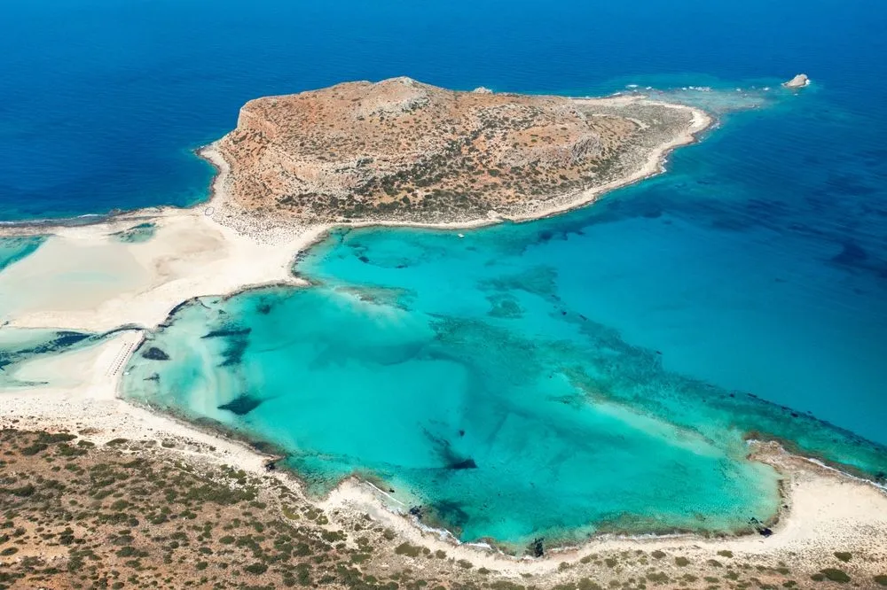 View in Balos Lagoon