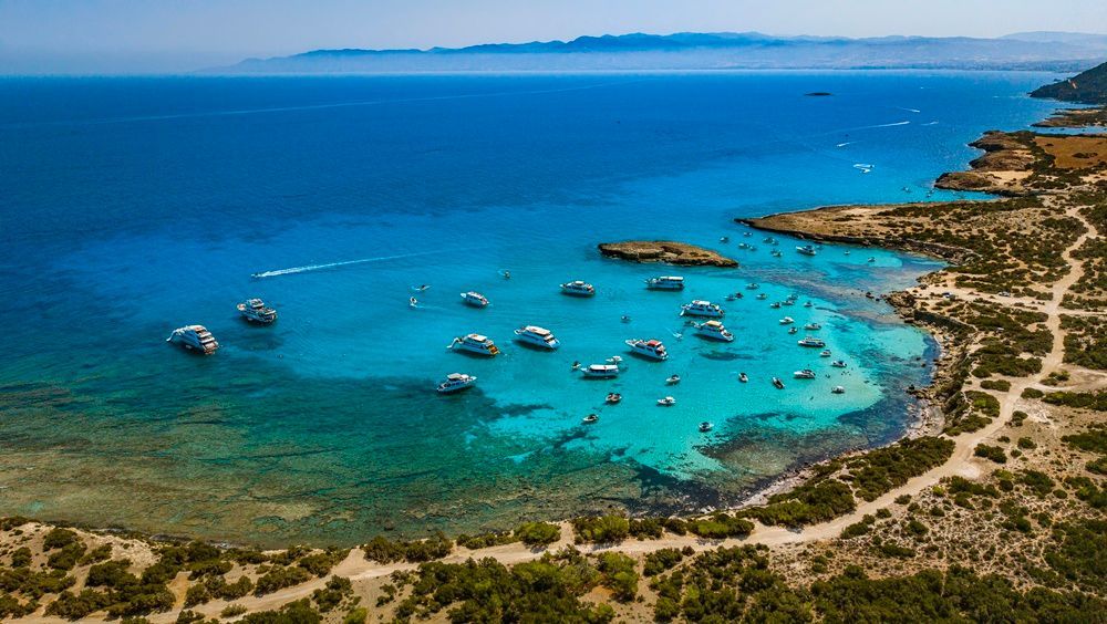 View in Blue Lagoon, Akamas