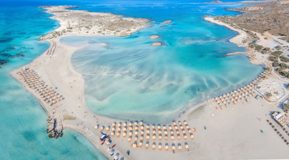 View in Elafonisi Beach & Lagoon