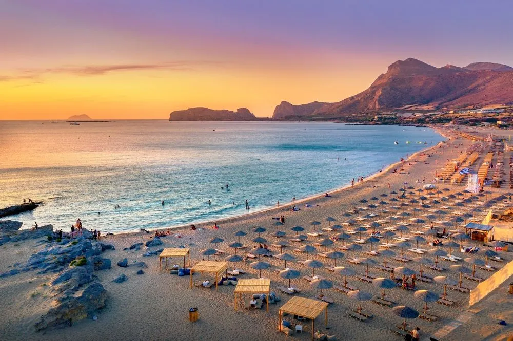 View in Falassarna Beach