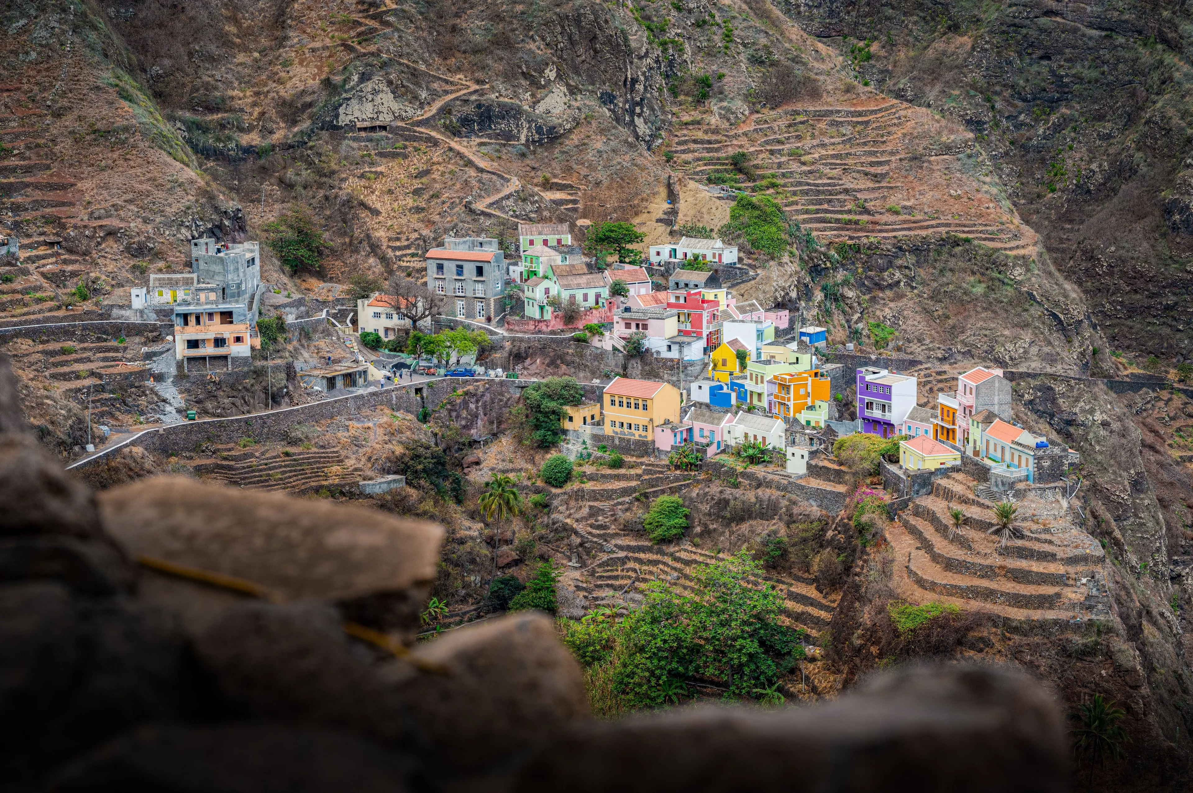 View in Fontainhas, Cape Verde