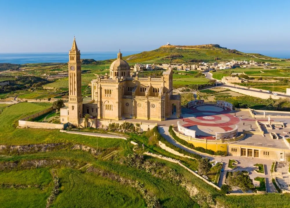 View in Ta' Pinu Basilica