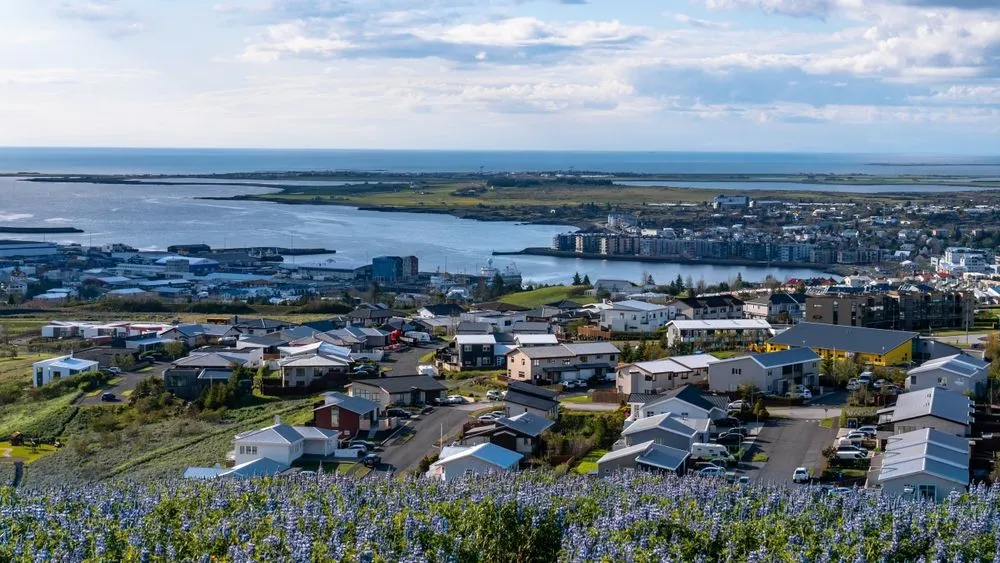 View in Hafnarfjordur Town