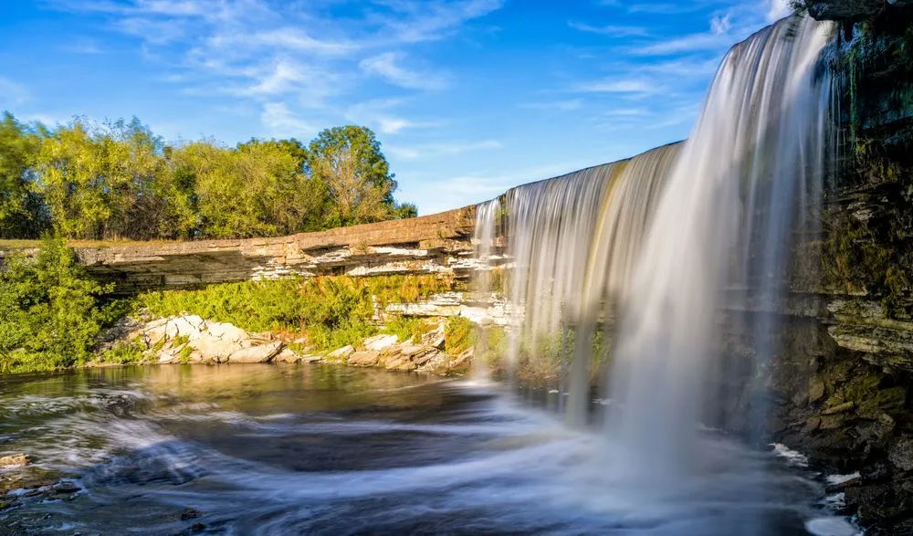 View in Jagala Waterfall