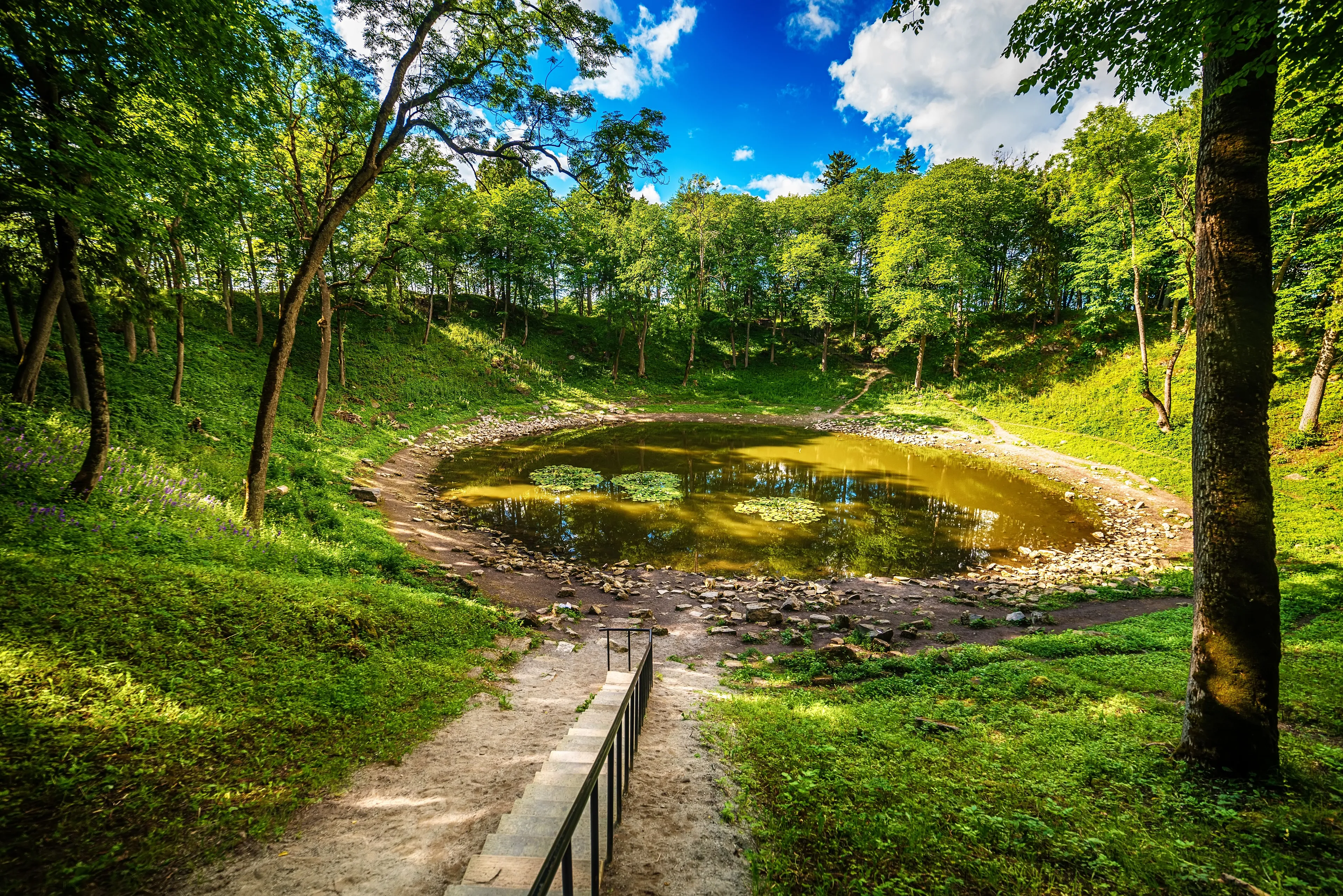 View in Kaali Meteorite Crater, Estonia