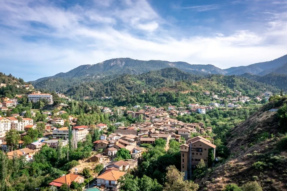 View in Kakopetria Old Village