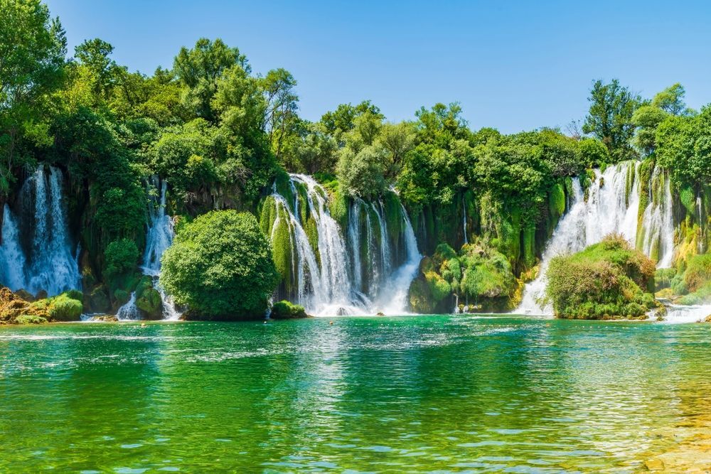 View in Kravice Waterfalls