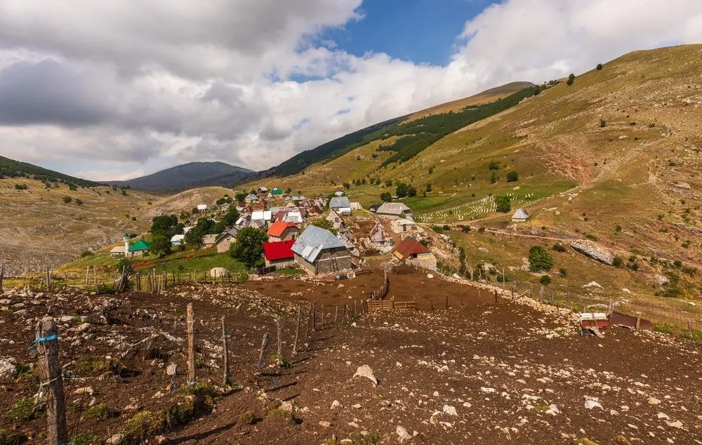 View in Lukomir Highland Village