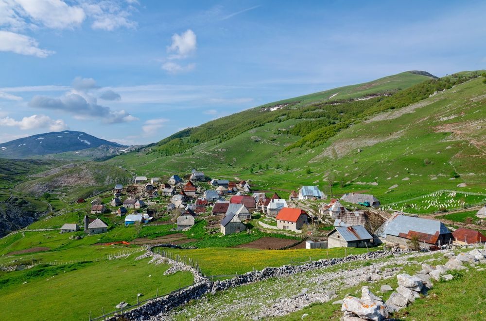View in Lukomir Village
