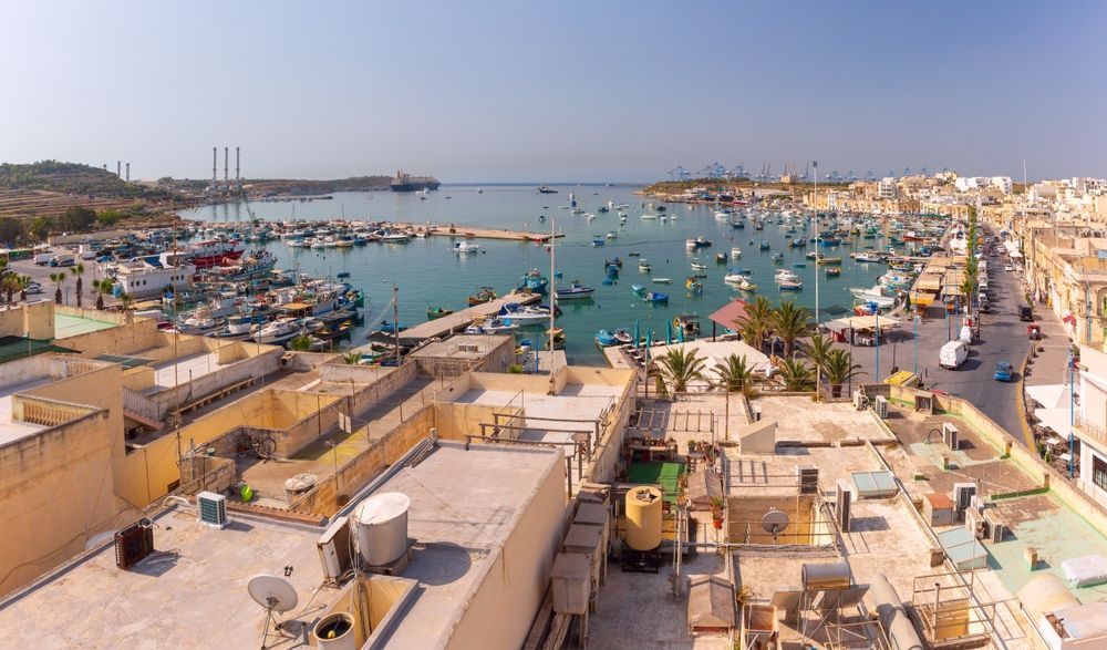 View in Marsaxlokk Village