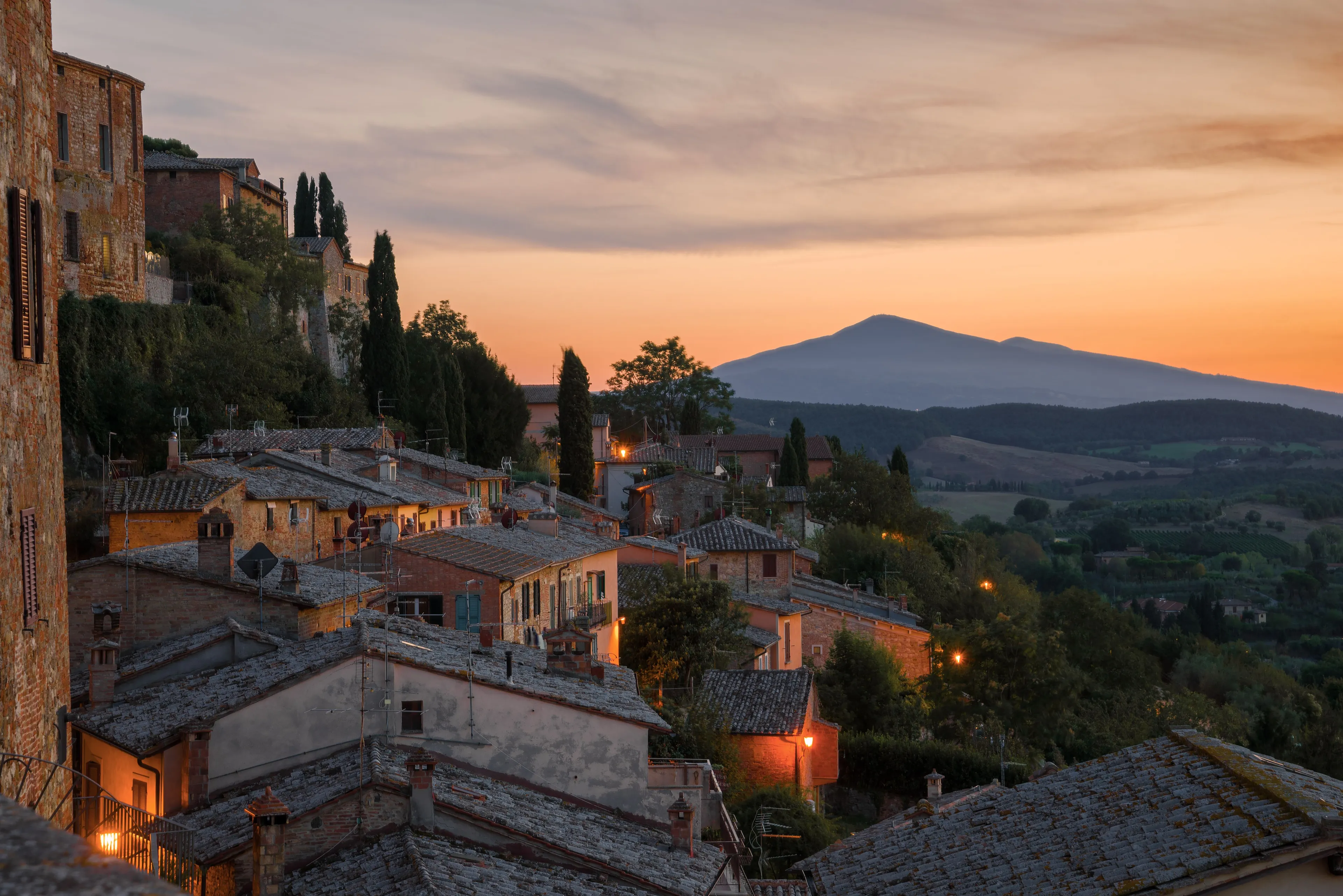 View in Montepulciano, Italy