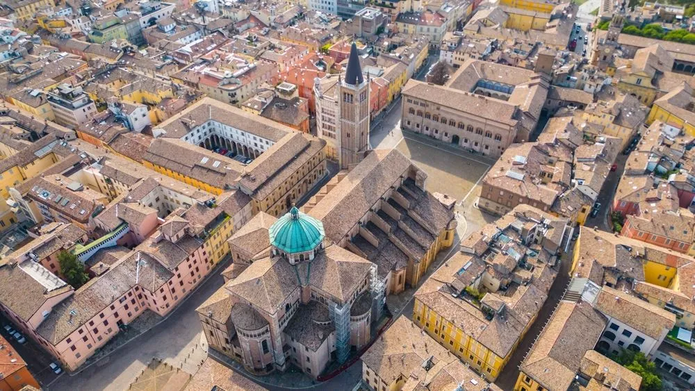 View in Parma: Duomo & Battistero