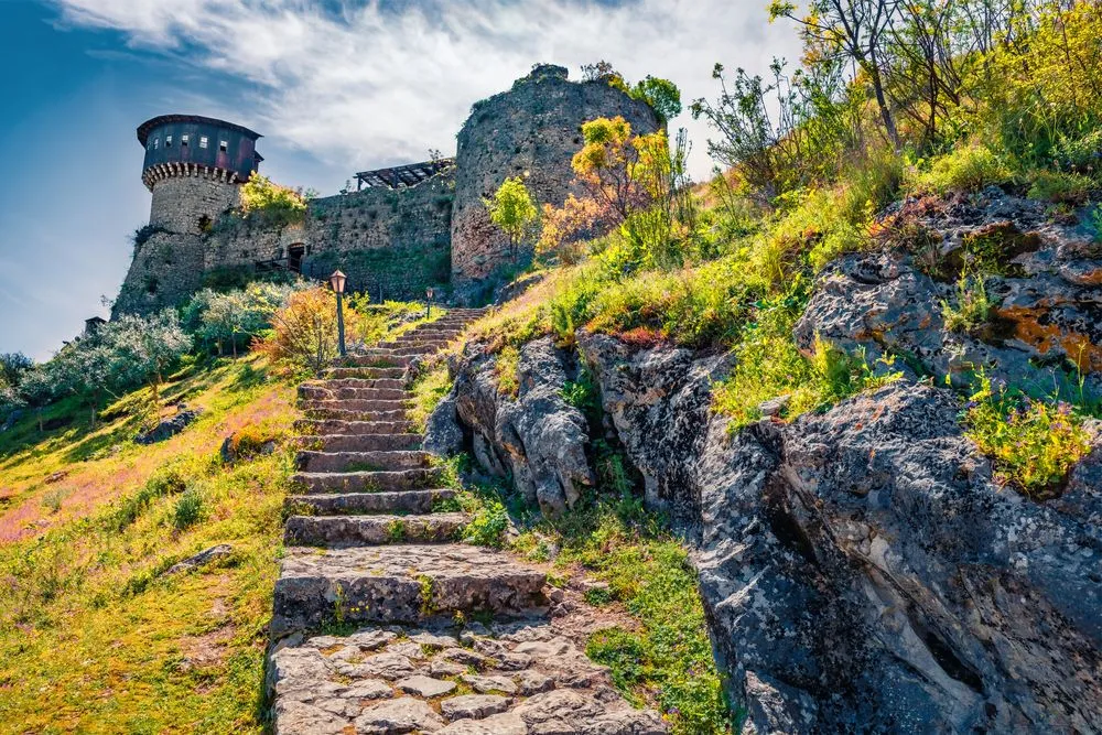 View in Petrela Castle Area