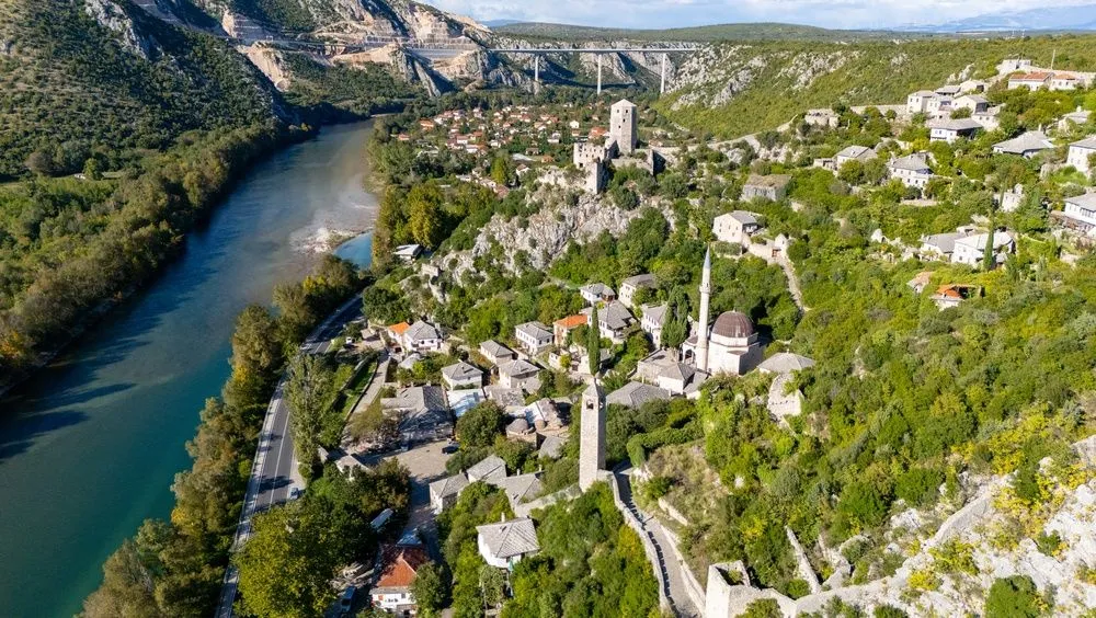 View in Počitelj Fortified Village