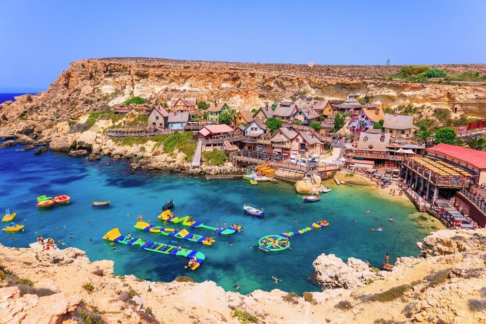 View in Popeye Village, Anchor Bay