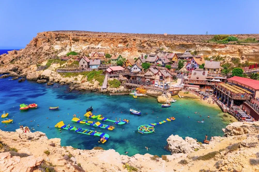 View in Popeye Village, Anchor Bay