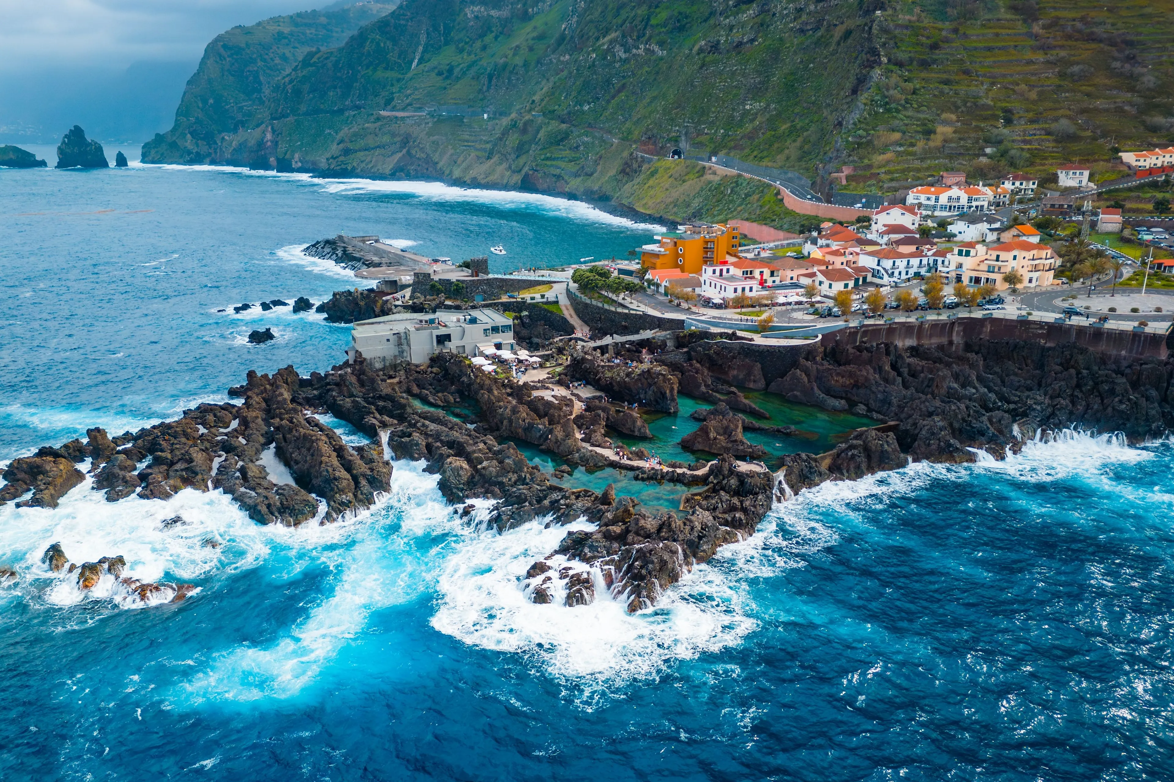 View in Porto Moniz Natural Pools