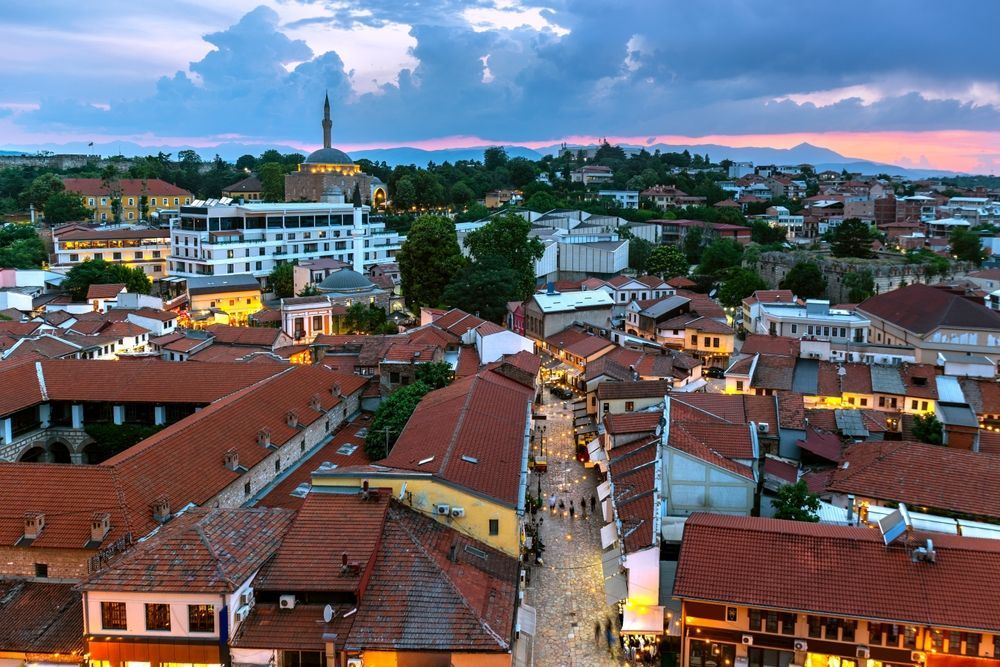 View in Skopje Old Bazaar