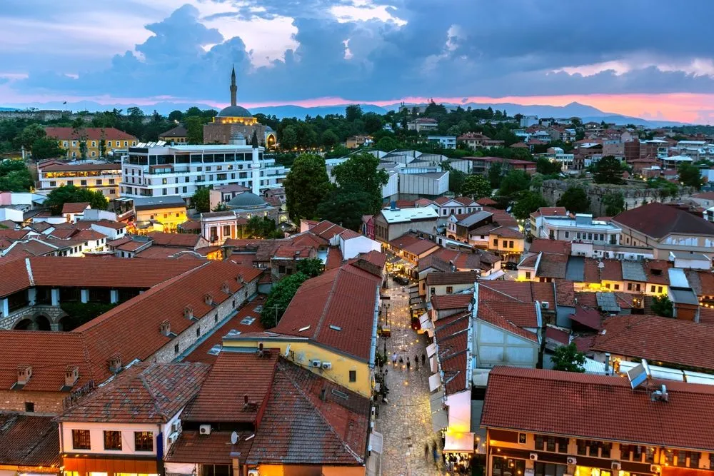 View in Skopje Old Bazaar