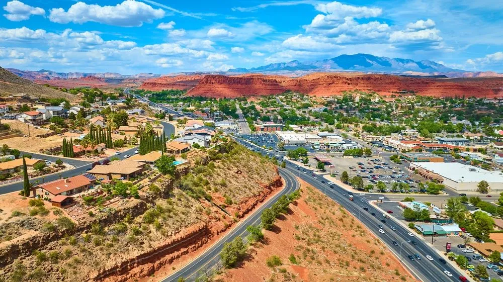 View in St George Utah USA