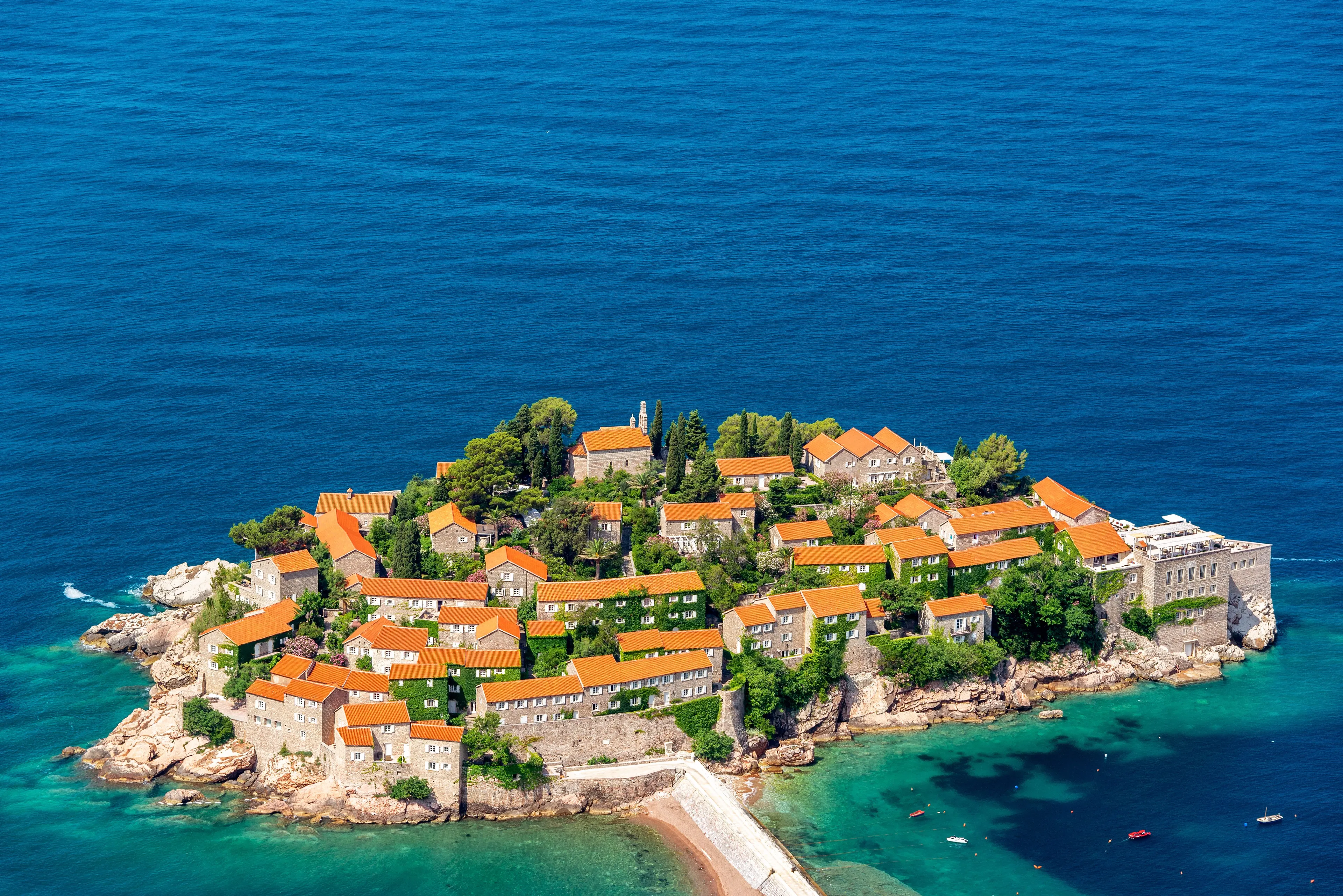 View in Sveti Stefan