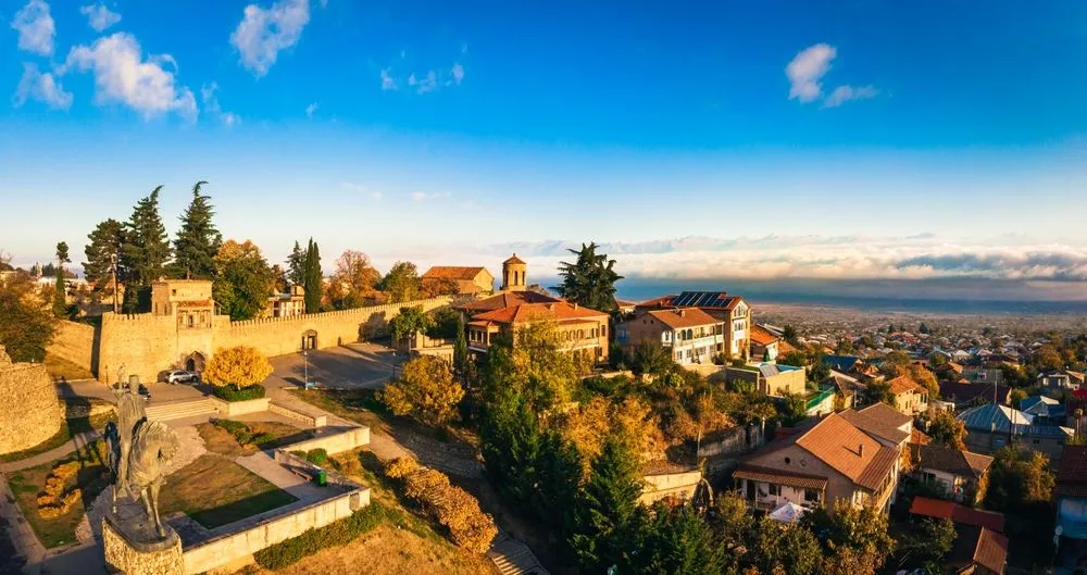View in Telavi & the Batonis Tsikhe Fortress