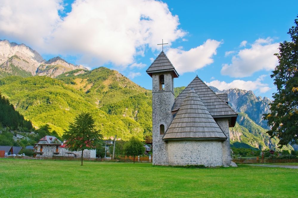 View in Theth Village & the Church of Theth
