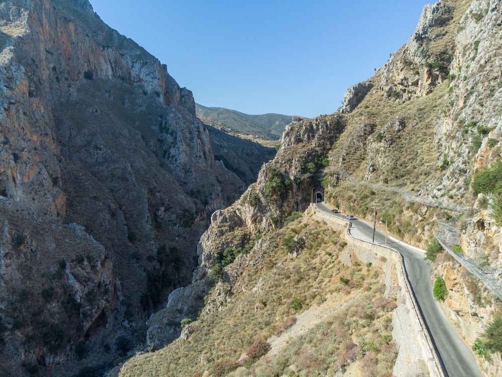 View in Topolia Gorge & Rock Tunnel