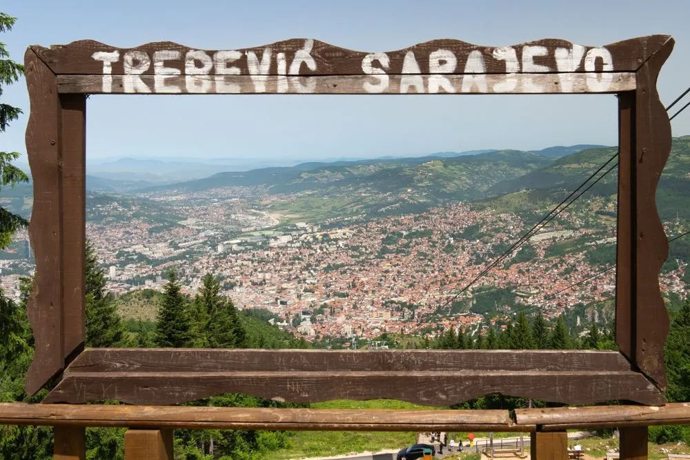 View in Trebević Mountain