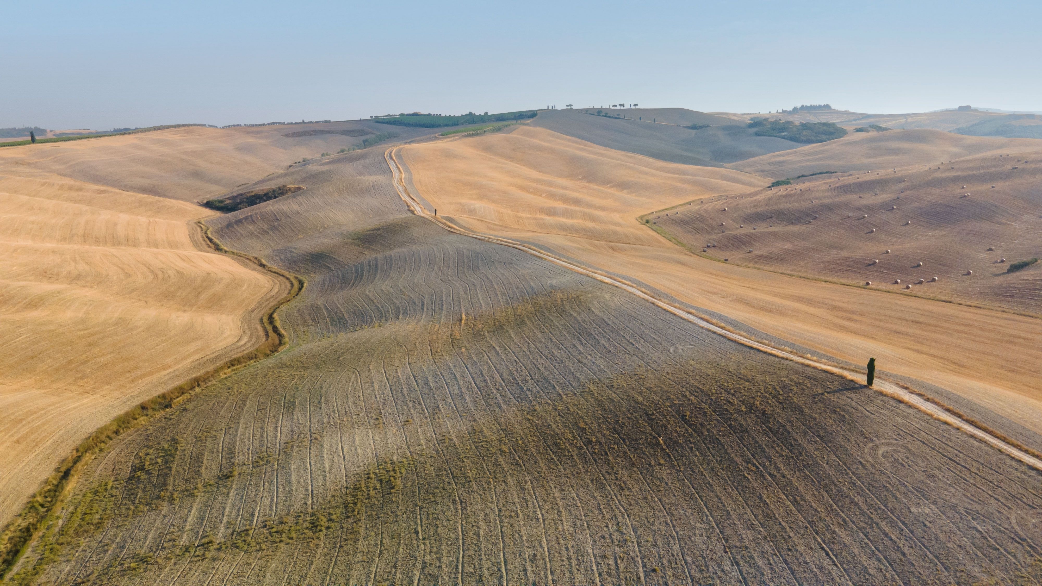 View in Val d'Orcia, Italy