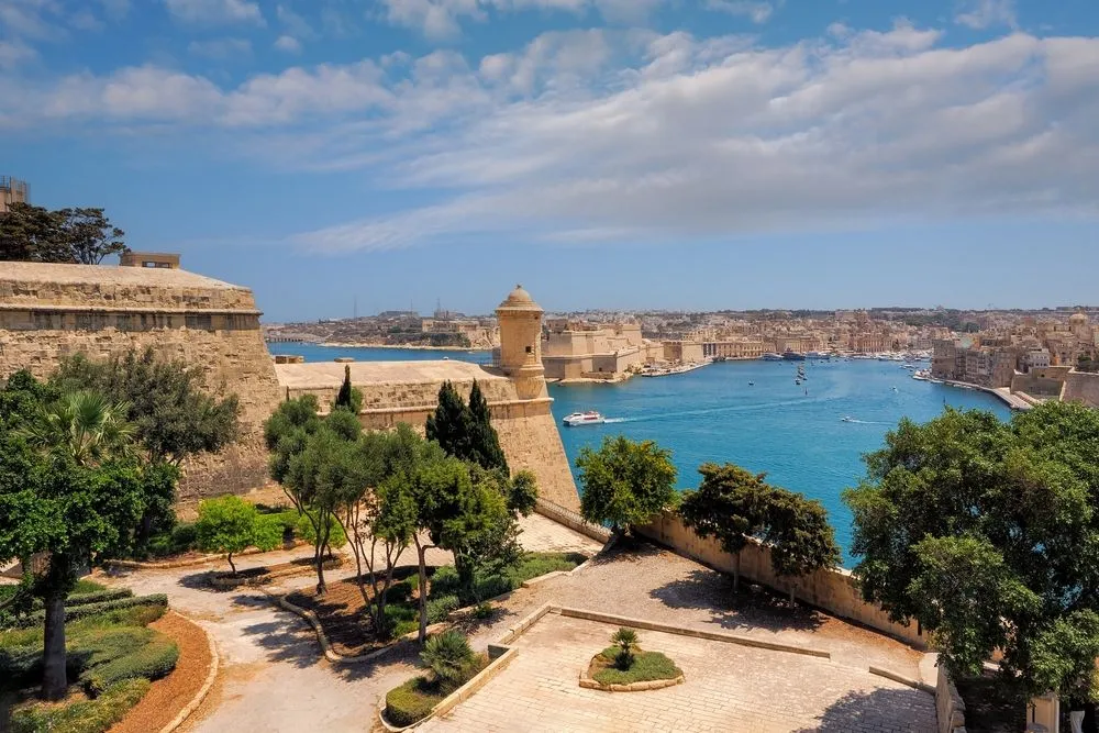 View in Valletta, Upper Barrakka
